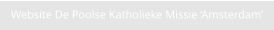 Website De Poolse Katholieke Missie ‘Amsterdam’